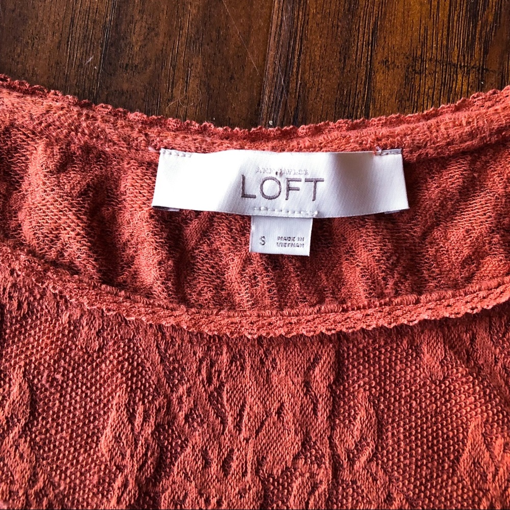 SOLD | LOFT | Lace Long Sleeve Top - Picture 3 of 4